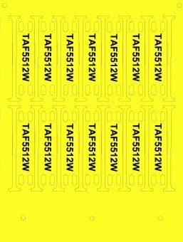 PVC label 35x10mm for cable-ties, yellow, for SmartPrintPlus