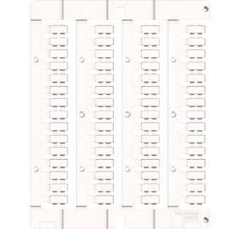 PVC label 4x15mm, white, for SmartPrintPlus