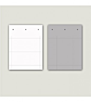 PVC label 60x100mm, adhesive, white
