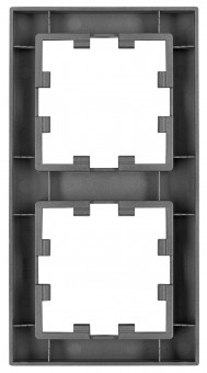 Rama 2 aparate, CUBIC, negru