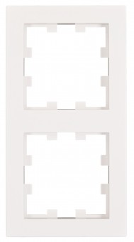 Rama 2 aparate, Design CUBIC, alb