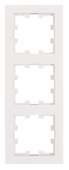 Rama 3 aparate, Design CUBIC, alb
