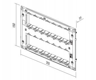 Rama de montaj fara ghiare 2x7M