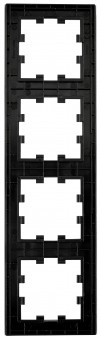 Rama patru module, sticla neagra