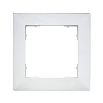 Rama pentru 1 aparat cu dimensiuni de 55x55mm, alba