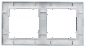Rama pentru 2 aparate cu dimensiuni de 55x55mm, antracit