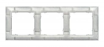 Rama pentru 3 aparate cu dimensiuni de 55x55mm, antracit