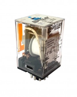 Releu brosabil, 11 pini, 3 CC, 24V c.c., 10A