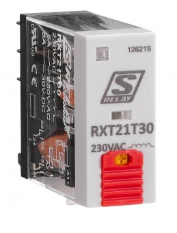 Releu industrial ingust, 2CC, 230V c.a., 5A, LED