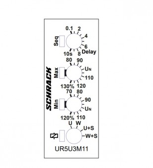 Releu monitorizare tensiune 3f fata de N, functie Min/Max