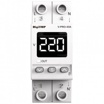 Releu trifazat cu contactor – DIGI TOP | V-PRO-3F40A