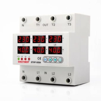 Releu TRIFAZIC , SINOTIMER,  de protectie tensiune afisata 220V, 1-40A, recuperare automata