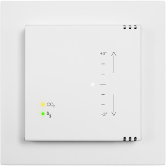 Room climate &CO2 ctrl w. bin./analog in. & CO2/rH indicator