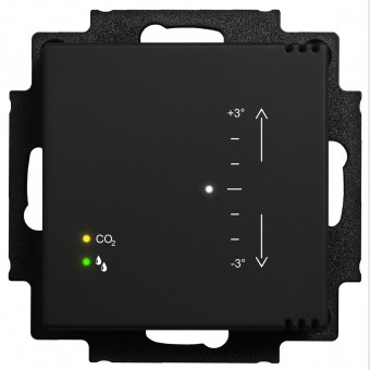 Room climate &CO2 ctrl w. bin./analog in. & CO2/rH indicator