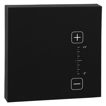 Room thermostat w. hygrostat, I/O & manual temp. Adjustment