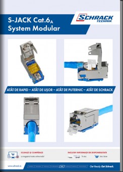 S-JACK RJ45 Cat.6a System Modular