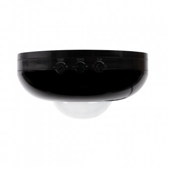 Senzor Miscare PT Negru JQ37 360° 1200W 2-12m IP20 - NOVELITE