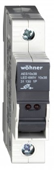 Separator cu siguranta 10x38 EasySwitch 1p 32A + LED