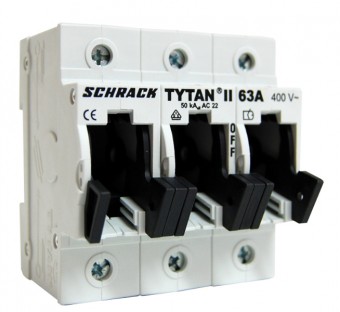 Separator de sarcina pentru portfuzibile D0 TYTAN-II 3p, 63A