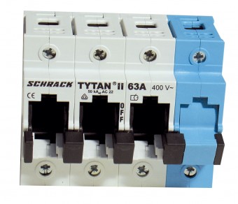 Separator de sarcina pt. portfuzibile D0 TYTAN-II 3p+N, 63A