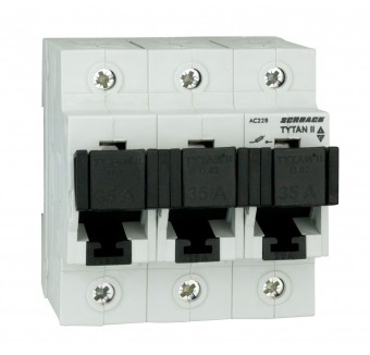 Separator modular pentru portfuzibile TYTAN 3p 35A, complet