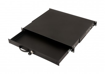 Sertar tastatura, 19, 1U, D400, negru RAL 9005