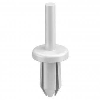 Set 100 nituri din plastic de 6,3mm, gri