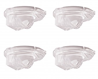 set 4 Lentile schimbabile Iluminare asimetrica