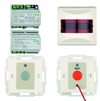 Set apelare toalete cu sursa UPS si modul baterie VISIO
