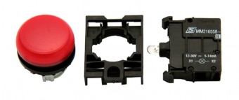 Set complet lampa semnalizare scund rosu 24V