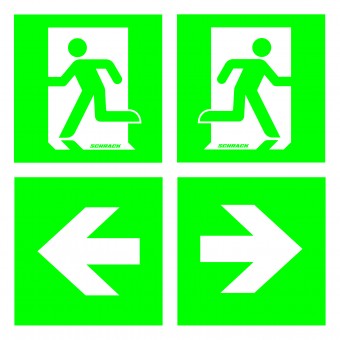 Set de pictograme pentru NLPM.. 2x om/usa, 2x sageti