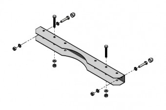 Set montaj pe stalp, pentru cutie cu Lat=250mm