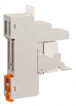 SET: PCB Relay, 2 CO, 8A, 230VAC, 5mm/Socket/Retaining clip