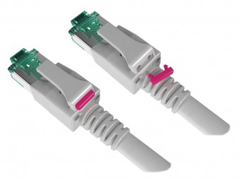 Set placuta marcare magenta Patchcord cu LED (100 buc)