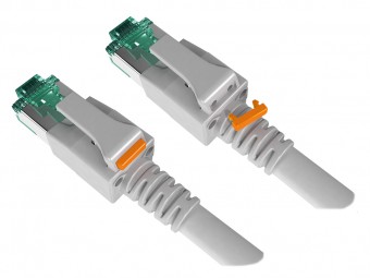 Set placuta marcare portocaliu Patchcord cu LED (100 buc)