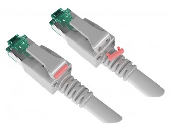 Set placuta marcare roz Patchcord cu LED (100 buc)