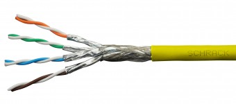 S/FTP Cable Cat.7, 4x2xAWG23/1, 1.000MHz, LS0H, Dca 30%