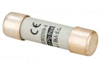 Siguranta fuz.cilindrica fotovoltaic 10 x 38, 900V DC 10A gR
