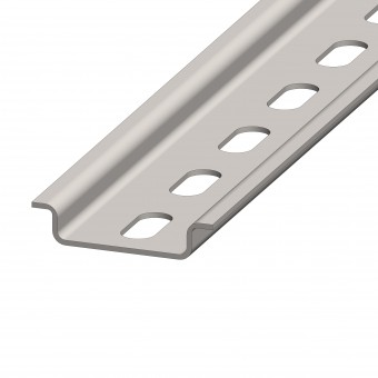 Sina omega din otel zincat, 2000x35x7,5mm, perforata