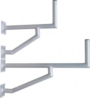 Sist.Fix.perete DP=570mm,H=250mm,2x(150x150mm),D50mm,Al