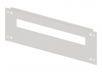 Slotted front plate 220mm G4 sheet steel, 18MW