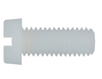 Slottet Plastic Cylinder Heat Screw M6x12 DIN84 PA6.6