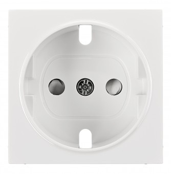 Socket cover with safety shutter, VISIO S 50, white