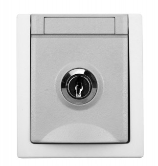 Socket outlet, lockable 01 (same closures), VISIO IP54