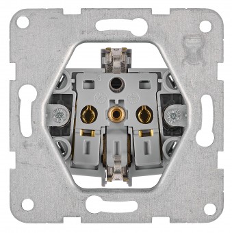 Socket with title block, safety shutter, anthracite