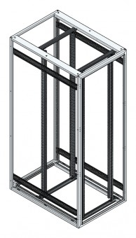 SORAX 19 Basicframe, RAL7035, W=800xD=1.200xH=2.200mm