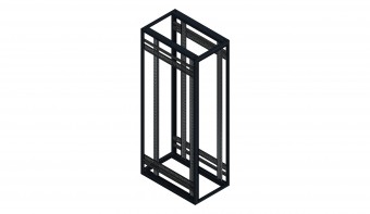 SORAX 19 Basicframe, RAL9005, W=600xD=1.000xH=2.200mm