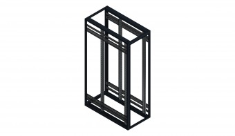 SORAX 19 Basicframe, RAL9005, W=600xD=1.200xH=2.000mm