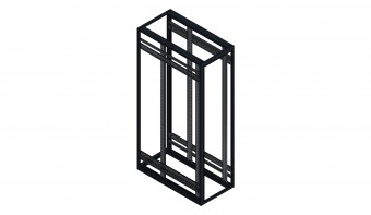 SORAX 19 Basicframe, RAL9005, W=600xD=1.200xH=2.200mm