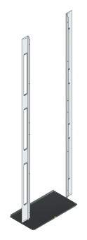 SORAX Air Separation Frame, W=800xH=2.200mm, RAL7035, 2x3 U